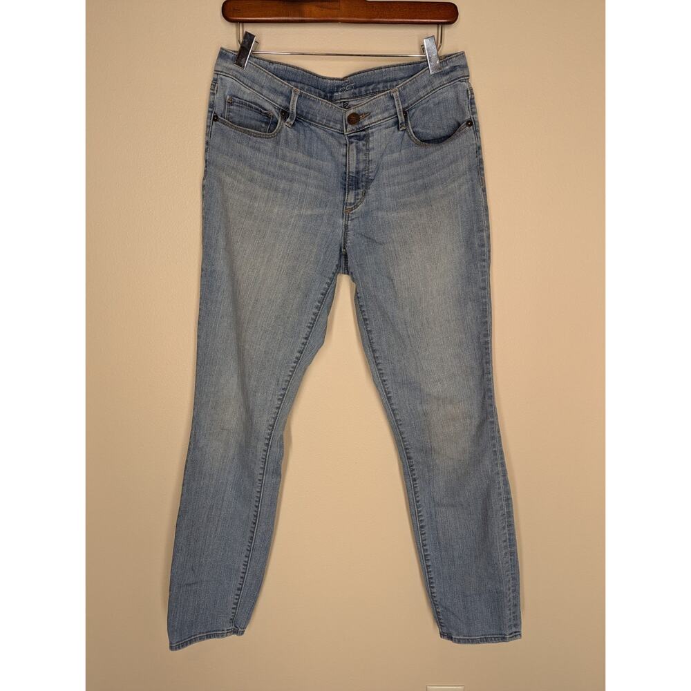 Loft Ann Taylor Modern Straight Jeans Womens Blue Denim Light Wash 31/29